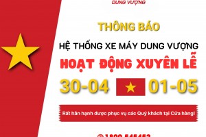 THÔNG BÁO LÀM VIỆC DỊP LỄ 30/4 & 1/5